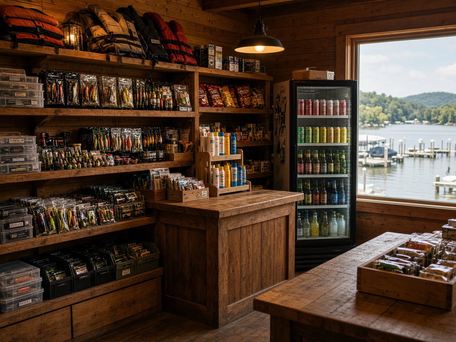 Ship store interior
